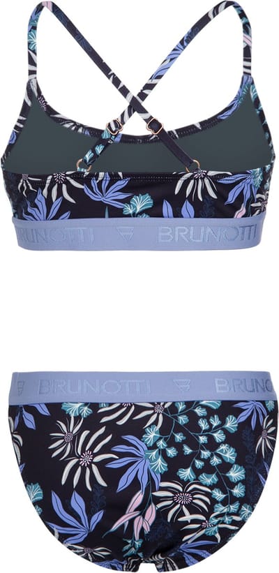 Brunotti - Edit-Print - Bikini Set Zwart - Meisjes - Sportieve Bikini Set - Racerback - 128