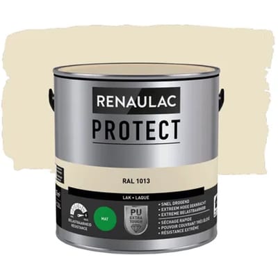 Renaulac Houtlak Protect - Mat - Parelwit Ral 1013 - 2,5l