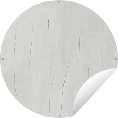 Tuincirkel Taupe - Strepen - Zwart - Abstract - 60x60 cm - Ronde Tuinposter - Buiten