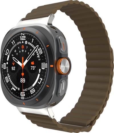 Cazy horlogebandje geschikt voor Samsung Galaxy Watch Bandje (Magfit) - Smartwatchbandjes - Universeel bandje geschikt voor Samsung Galaxy Watch Ultra (2024 / 2025) - Coffee