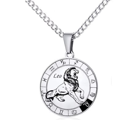 Actie4you® - Sterrenbeeld Ketting – Ketting met Hanger – Horoscoop Ketting – Stalen Ketting – Roestvrijstaal - Leeuw