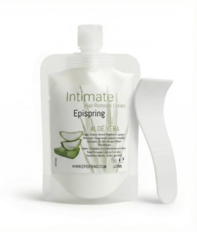 Intimate - Ontharingscreme Gezicht - Ontharingscreme Intieme Delen - Ontharingscreme Mannen - Ontharingscreme Gezicht Vrouwen - Bikinilijn & Schaamstreek - 100ml - Aloe Vera
