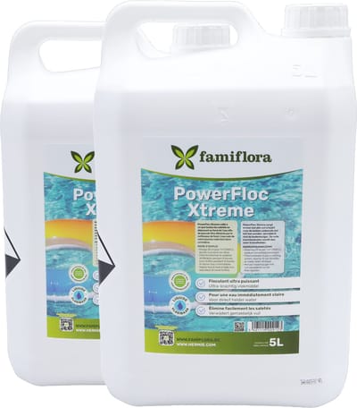 PowerFloc Xtreme (Crystalclar) 2 x 5L - Zet troebel water om in kristalhelder water zodat zwemmen weer plezierig wordt