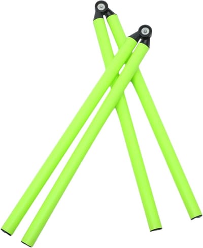 Trainingspalen Set - Sportpalen Agility - Voetbal Basketbal - Verstelbaar Ontwerp - 100 cm Lengte - Lichtgroen