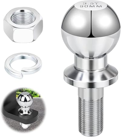 Famanu – Kogelkop trekhaak, 50 mm, 3, 5 T, trekhaak, trekhaak, diameter 22 mm, trekhaak, tractor, kogelkop, akkerrail voor tractor, quad, ATV