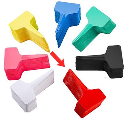Actie4you® - Plastic notitie bordjes- Prijs Bordjes - Tuin bordjes - Waterbestendig - UV bestendig - Herbruikbaar – Naam bordjes – 50 stuks - Rood
