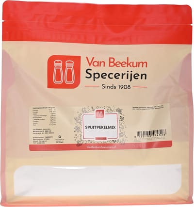 Van Beekum Specerijen - Spuitpekelmix - 1 KG (hersluitbare stazak)
