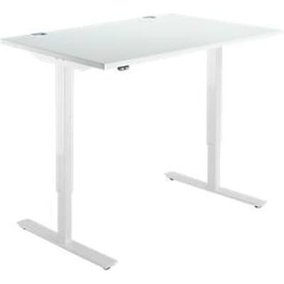 Schäfer Shop  Select Bureautafel START UP, eentraps elektr. in hoogte verstelbaar, B 1200 mm, lichtgrijs/wit