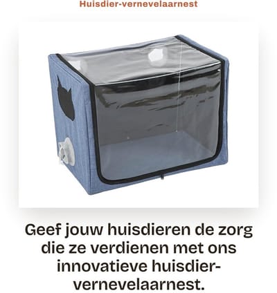 Dailygoods- Vernevelaar Huisdier - Opvouwbaar Draagbaar Nest - Geschikt voor Kat/Hond - Robuust Oxford-Weefsel - Handen Vrij Gebruik - Ideaal voor Reizen - Dierenincubator