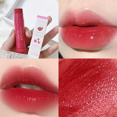Baume à lèvres coloré et mignon, hydratant, longue tenue, waterproof, pour femmes, cosmétiques, cadeaux de Saint-Valentin