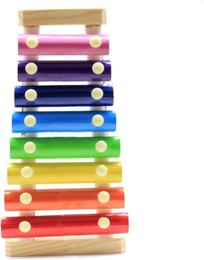 Xylofoon Instrument - Percussie Xylofoon - Muziek Ontwikkeling - Acht Tonen Beukenhout - 33x18x8 cm