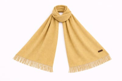 Premium Alpaca Wollen Sjaal – Ultra Zacht, Warm & Luxe - Oker Geel