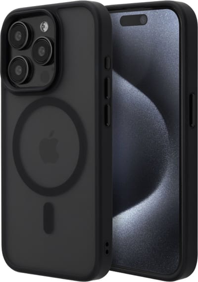 Musthavz Hoesje Geschikt voor iPhone 15 Pro Hoesje Siliconen - Musthavz Backcover met MagSafe - Zwart