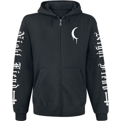 Blackcraft Cult - Gothic Vest met capuchon - Nocturnal FB Zip Hoodie - M tot XXL - voor Mannen - zwart