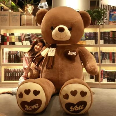 Grote Beer Pluche Speelgoedpop Extra Grote Pop Meisjes Verjaardagscadeau Knuffelbeer Teddy Panda Pop Full length 80cm