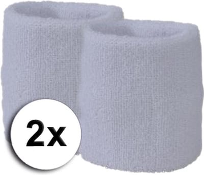 Go Go Gadget - Zweetbandjes: Gekleurd, voor de Pols - Wit