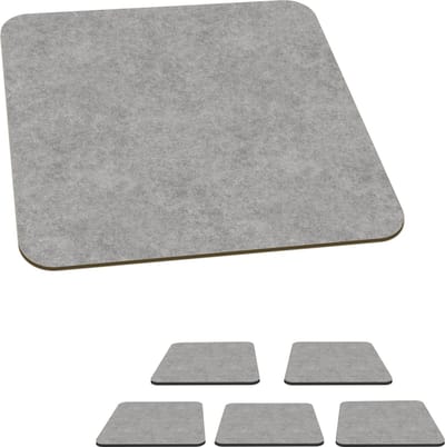 Onderzetters voor glazen - Beton - Oud - Patroon - 10x10 cm - Glasonderzetters - 6 stuks