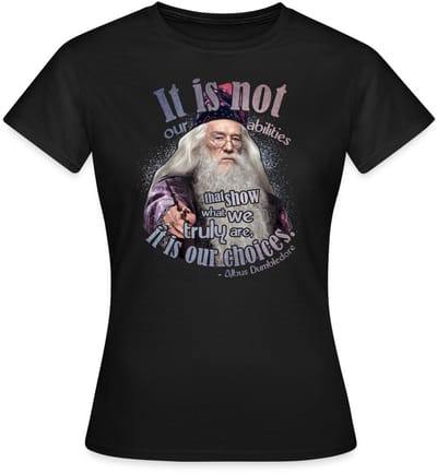 Harry Potter Albus Dumbledore Citaten T-Shirt Dames