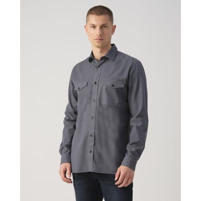 JC Rags J.c. Rags Rhiley Casual Overhemd Lange Mouw Ombre Blue Taille: M | Manches longues Outlet | Homme | Bleu