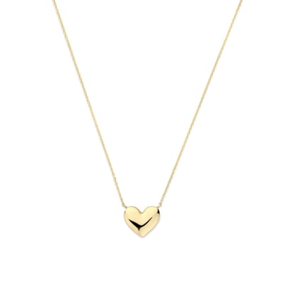 New Bling - 9NBG-0960 - 14K geelgouden ketting – hartvorm – klassiek design