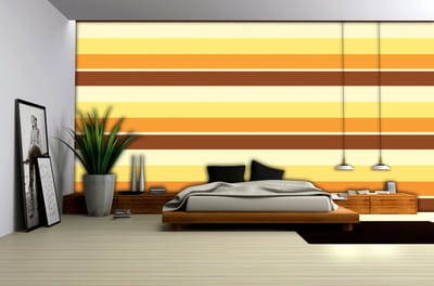 Poster | Bruin , Oranje | 104 x 70,5 cm