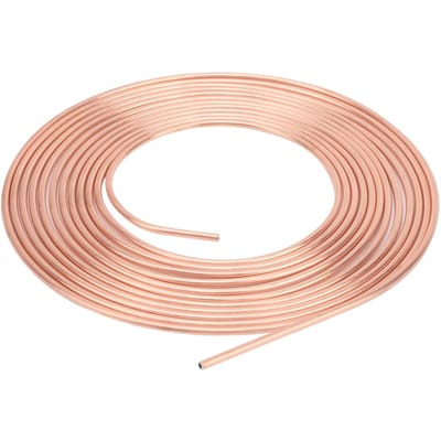 316in OD 25ft Koper Nikkel Remleiding Buiskit Rol en Fitting Perfecte Flexibiliteit beige