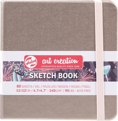 Talens Art Creation Schetsboek Roze champagne - 80 vellen - 12x12cm