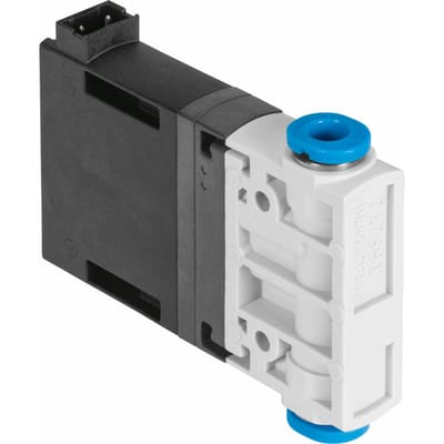 Festo 2/2 NC Monostabiel Lucht Magneetventiel QS-4 100l/min 0.5 - 6bar/7 - 87psi - 553118