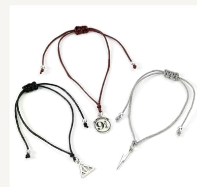 The Carat Shop - Harry Potter - Dood heilige Relieken - Deadly Hallows - Vriendschapsarmbandjes Set