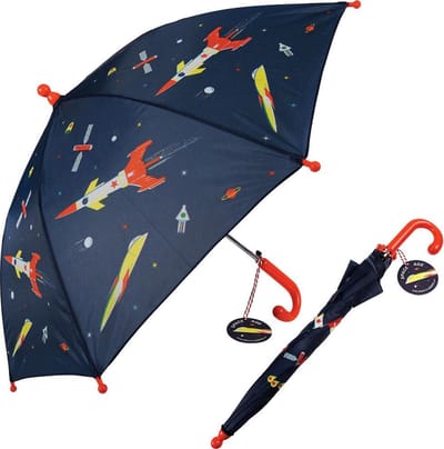 Rex London - Kinderparaplu - Paraplu - Space Age - Blauw