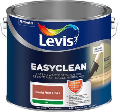 Levis - Easyclean Tegen Zwarte Strepen Mix - Shady Red C50 - Mengverf - 2,5 L