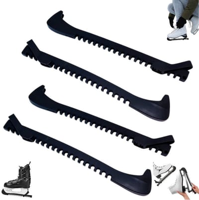 2 stuks - Schaatsbeschermers - Schaatshoes - Beschermhoezen voor ijshockeyschaatsbladen - Zwart - Beschermhoezen voor speedskates - Beschermhoezen voor kunstschaatsbladen