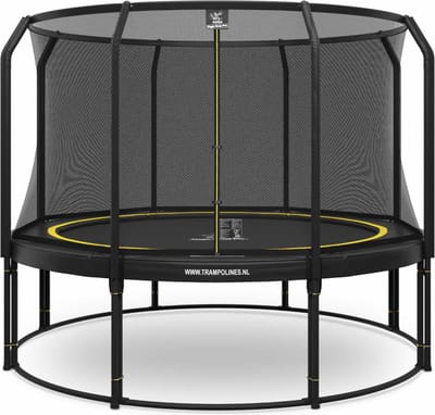 Magic Circle Pro - Trampoline met veiligheidsnet - ø 366 cm - Zwart - Ronde trampoline met net - Buitenspeelgoed