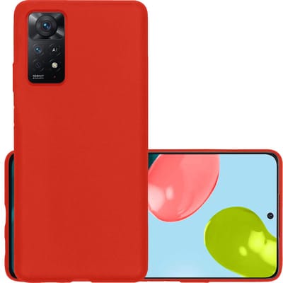 Hoesje - Geschikt voor Xiaomi Redmi Note 11s - Sterk & Shockproof - Hoes Cover - Siliconen Case - Rood