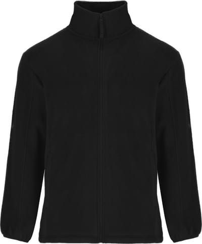 Zwart Premium Fleece unisex vest Roly Artic maat L