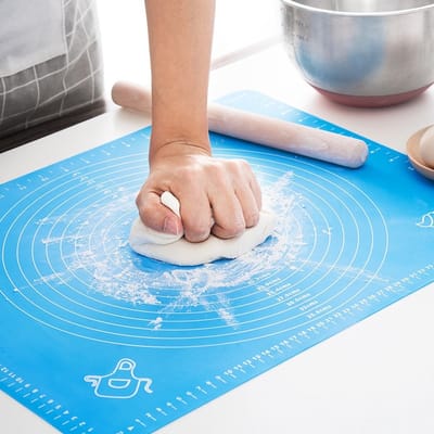 Dailygoods- Siliconen Bakmat - Antiaanbakmat - Deeg Rolmat - Fondant Mat - Ergonomisch Design - Vlekbestendig - 45x65 cm - Deegmat