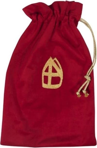 Strooizak Sinterklaas Luxe -Kleur:Rood