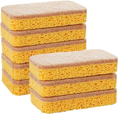 Spons - Schuursponsjes - Schuurspons - 8 Stuks Keuken Vaatwerkspons - Krasvrije Scrub-Spons & Multifunctionele Reinigingssponzen