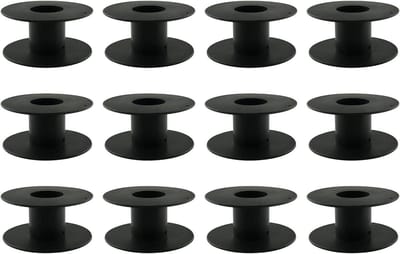 Plastic Spoelen - Lege Klossen - Draden Organiseren - Midden Geperforeerd - 69 Mm - Zwart