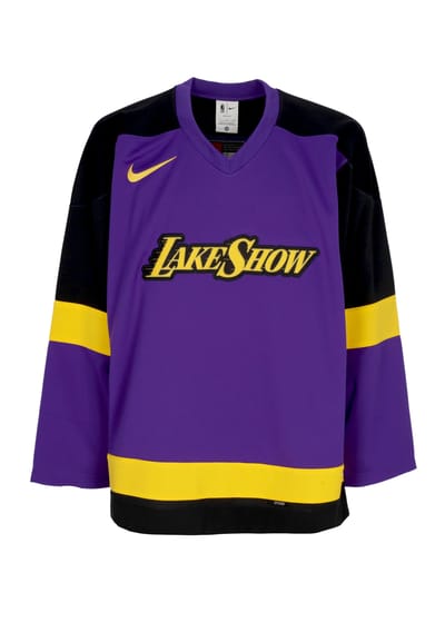 Hockey Man Nba City Edition Hockey Jersey Loslak Field Paars/zwart/amarillo/zwart