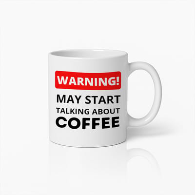 Waarschuwing Koffieliefhebber Mok – Grappige Koffie Quote – Perfect Cadeau voor Koffiefans