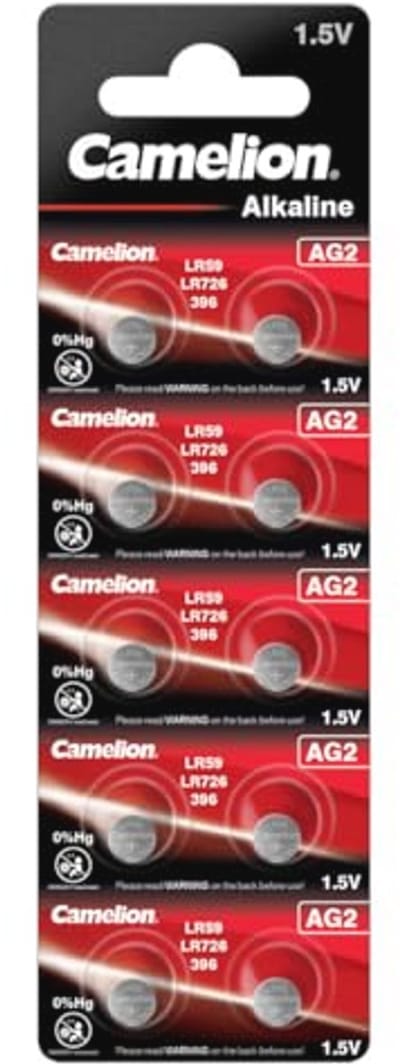 Knoopcellen AG2 1,5 V - Verpakking van 10 Stuks