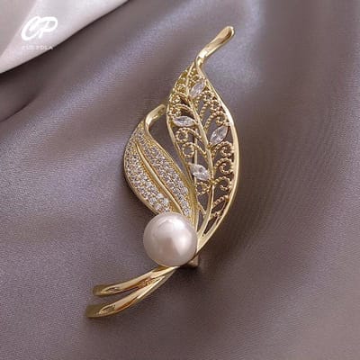 Broches Westerse Accessoires Parels Strass Corsages Vaste Kleding Geslacht Spelden gray