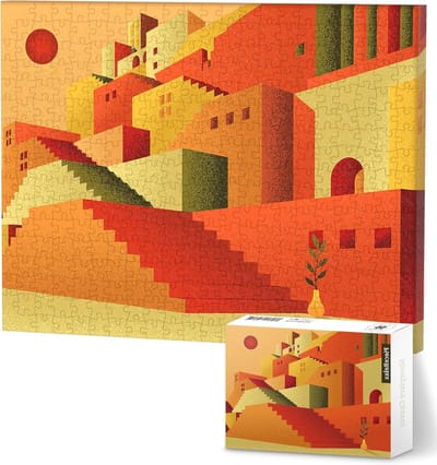 Wanddecoratie Puzzel - 366 Stukjes - Ontspannen Thuis - Zonder Lijm - 30.5 x 23.5 cm - Zomer Kleuren