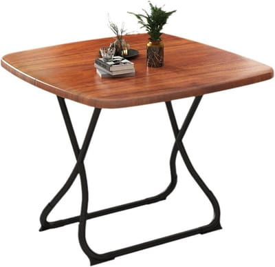 Klaptafel - Dienblad tafel - Buiten eten - X-vormige poten - 70 x 70 cm - A