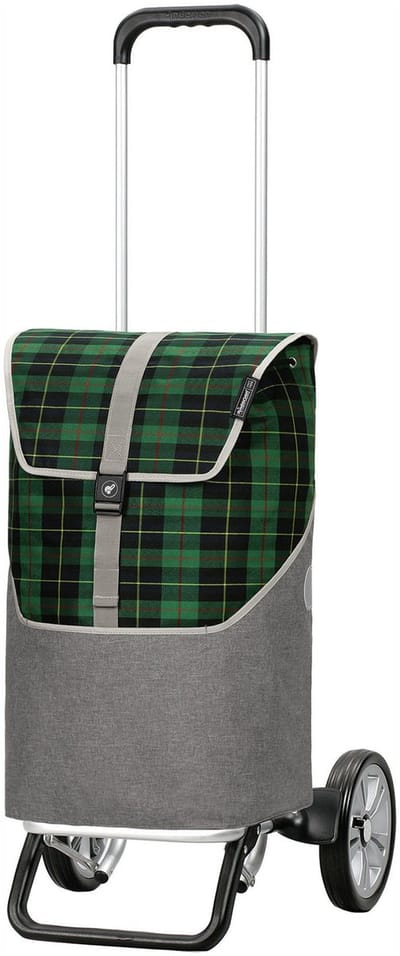 Andersen SHOPPER MANUFAKTUR Boodschappentrolley Alu Star Shopper Gese Green Groene 111cm