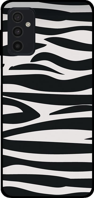 Smartphonica Telefoonhoesje Geschikt voor Samsung Galaxy M52 5G met zebra opdruk - TPU backcover case zebra design - Zwart Wit geschikt voor Samsung Galaxy M52 5G
