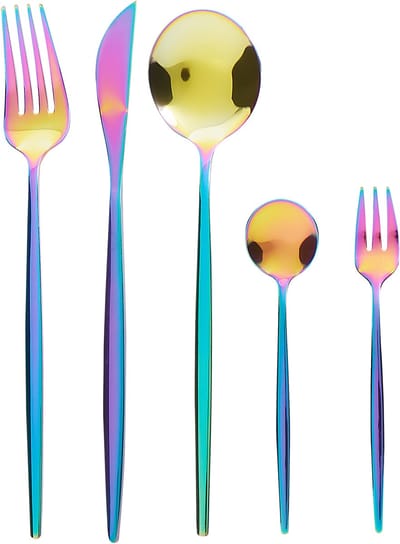 RIGATONI - Bestekset - Meerkleurig - Roestvrij staal