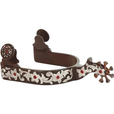 Sporen voor paard strass/bloemen Pool's