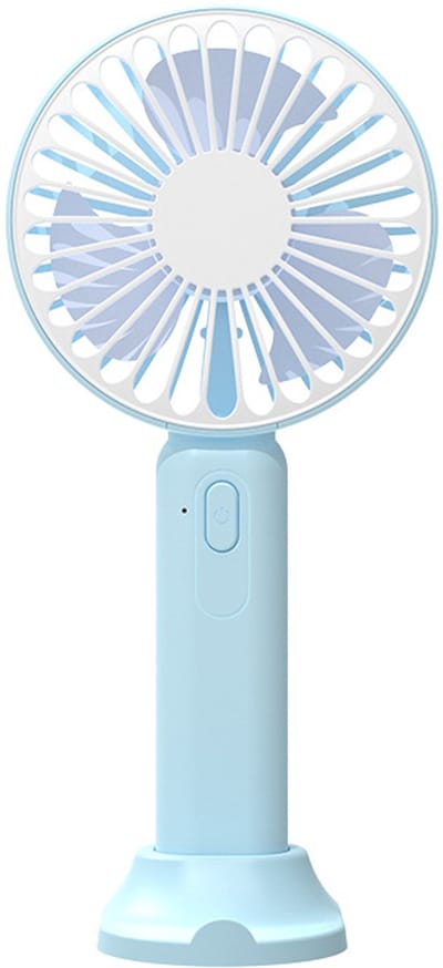Mini Ventilator – Stille Bureau Ventilator, Sterke Wind, 3 Snelheden, USB Oplaadbaar Voor Wimpers, Binnen & Buiten